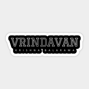 Vrindavan Krishna Balaram College design Sticker